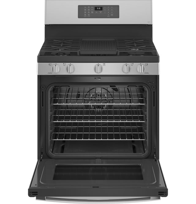 GE Profile 30 Inch Smart Freestanding Gas Range with 5 Burners PGB935YPFS