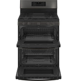 GE Profile™ 30" Free-Standing Gas Double Oven Convection Range with No Preheat Air Fry PGB965BPTS