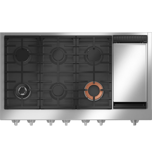 Café 48" Professional Gas Rangetop with 6 Burners and Griddle (Natural Gas) CGU486P2TS1