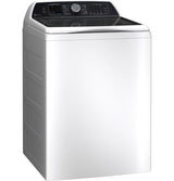 GE Profile 5.4 cu. ft. Capacity Washer with Smarter Wash Technology and FlexDispense PTW700B-White