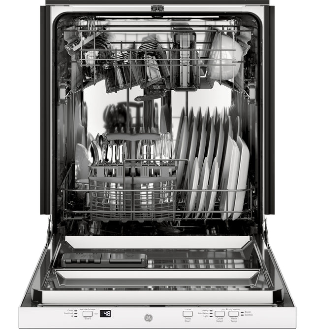 GE ADA Compliant Stainless Steel Interior Dishwasher with Sanitize Cycle GDT226SGLWW