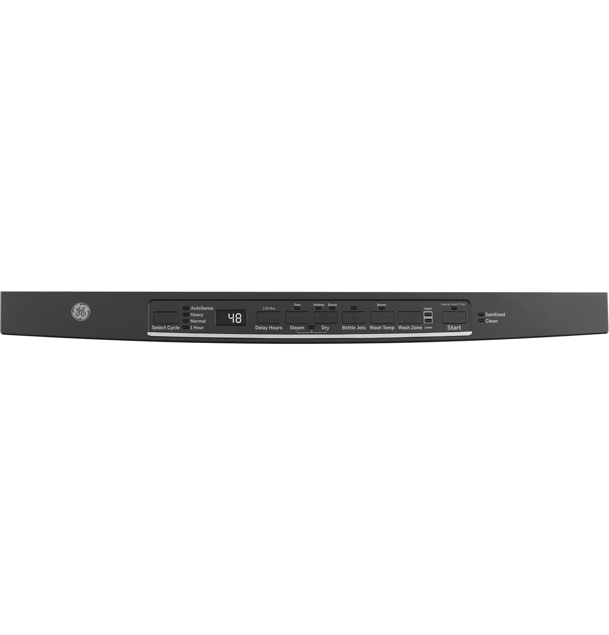 GE GE® ENERGY STAR® Top Control with Plastic Interior Dishwasher with Sanitize Cycle & Dry Boost GDT630PGRBB