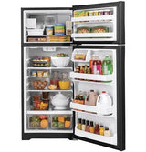 GE ENERGY STAR 17.5 Cu. Ft. Top-Freezer Refrigerator GIE18GTNRBB