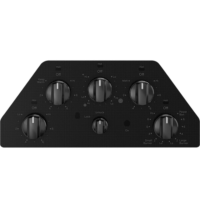 GE 36" Built-In Knob Control Electric Cooktop JEP5036DTBB-Black