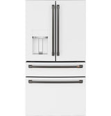 Café ENERGY STAR 27.8 Cu. Ft. Smart 4-Door French-Door Refrigerator CVE28DP4NW2