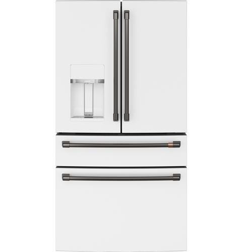 Café ENERGY STAR 27.8 Cu. Ft. Smart 4-Door French-Door Refrigerator CVE28DP4NW2