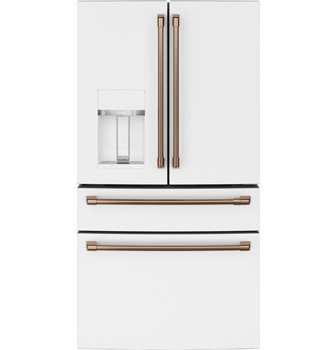 Café ENERGY STAR 27.8 Cu. Ft. Smart 4-Door French-Door Refrigerator CVE28DP4NW2