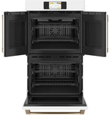 Café Professional Series 30" Smart Built-In Convection French-Door Double Wall Oven CTD90FP4NW2