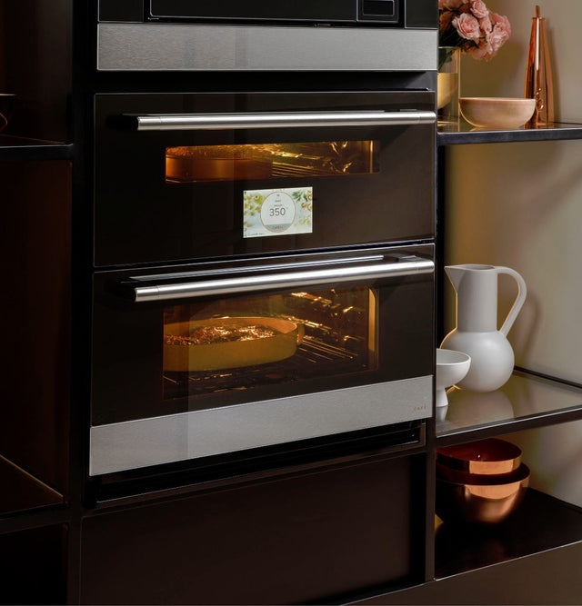 Café 30" Duo Smart Single Wall Oven in Platinum Glass CTS92DM2NS5