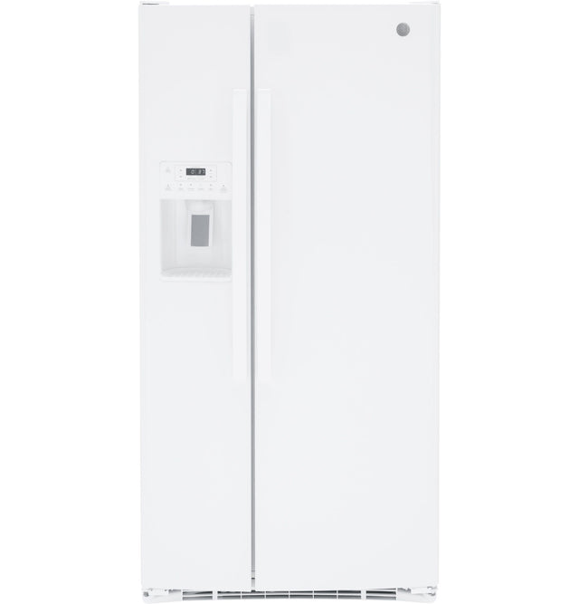 GE 23.0 Cu. Ft. Side-By-Side Refrigerator GSS23GGPWW-White