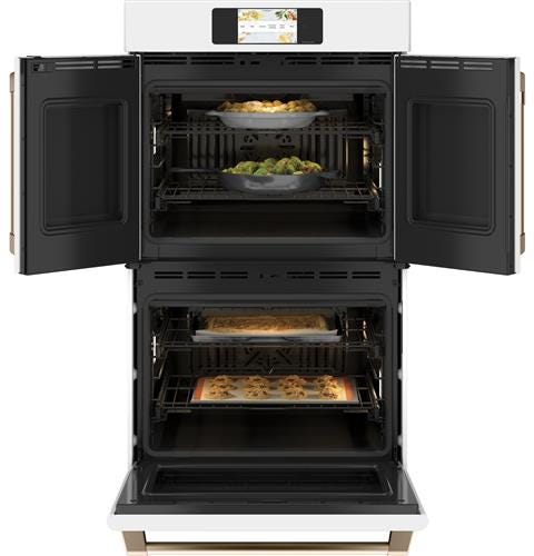 Café Professional Series 30" Smart Built-In Convection French-Door Double Wall Oven CTD90FP4NW2