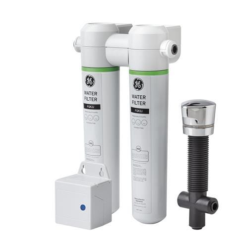 GE® Twist and Lock Under Counter Dual Flow Water Filtration System GNK285KBL