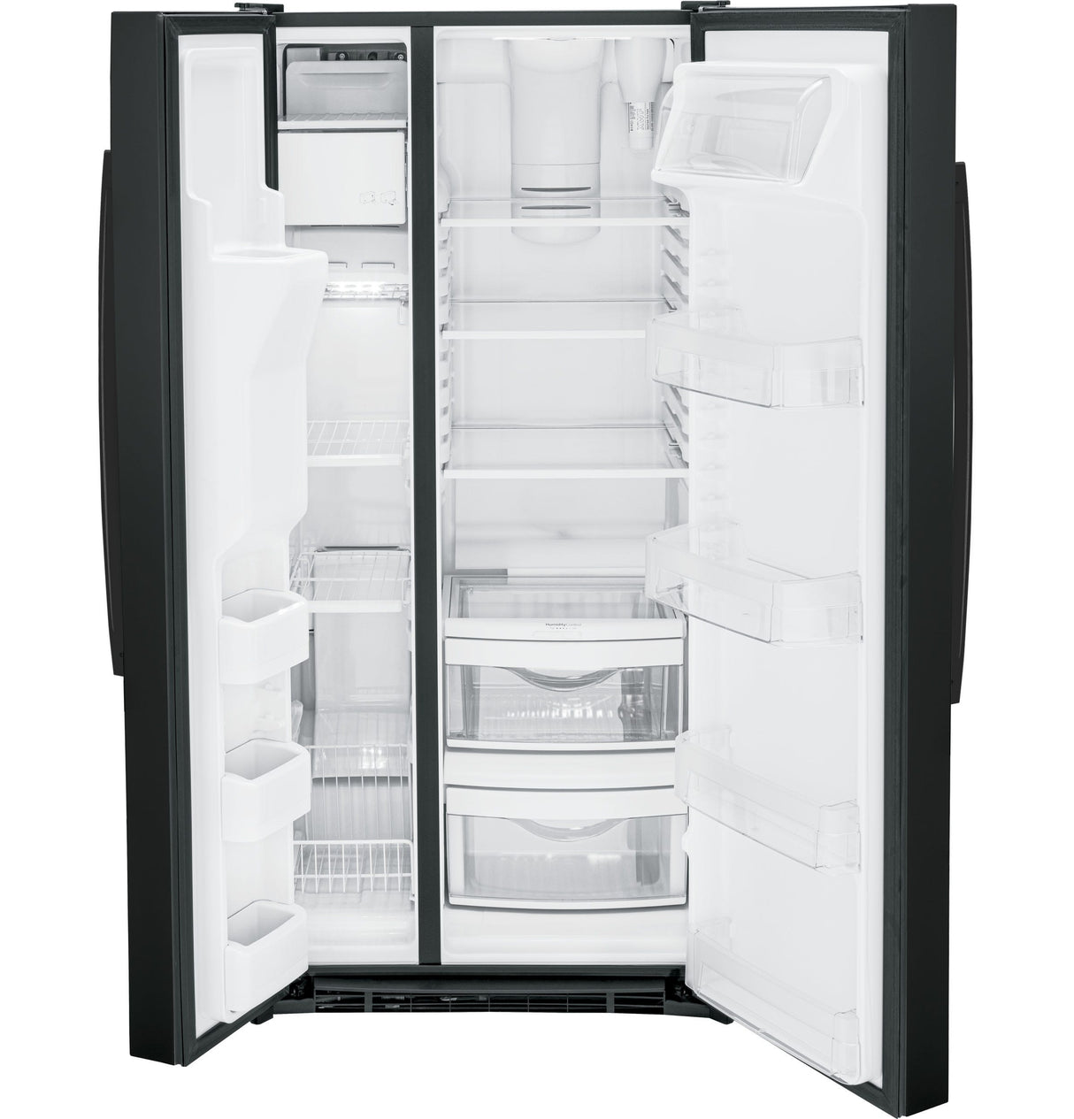 GE® ENERGY STAR® 23.0 Cu. Ft. Side-By-Side Refrigerator GSE23GGPBB