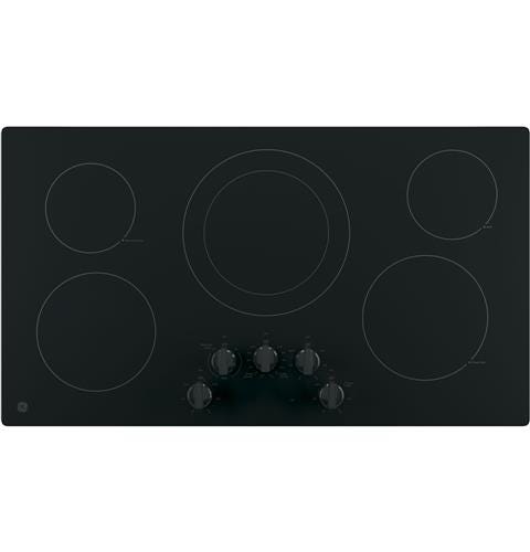 GE 36" Built-In Knob Control Electric Cooktop JP3036DLBB