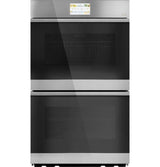 Café 30" Smart Built-In Convection Double Wall Oven in Platinum Glass CTD90DM2NS5