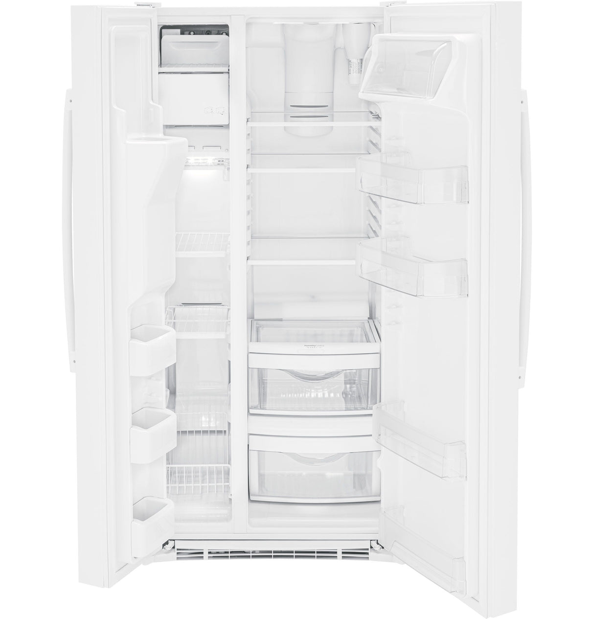 GE 23.0 Cu. Ft. Side-By-Side Refrigerator GSS23GGPWW