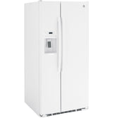 GE 23.0 Cu. Ft. Side-By-Side Refrigerator GSS23GGPWW-White