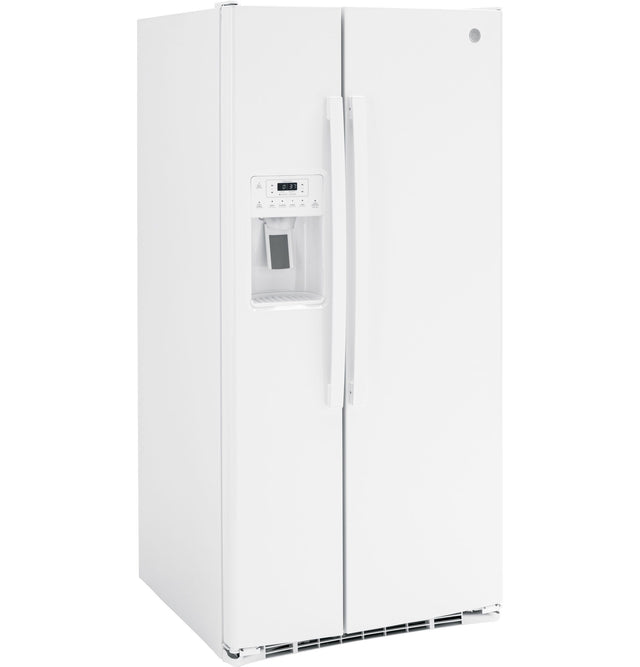 GE 23.0 Cu. Ft. Side-By-Side Refrigerator GSS23GGPWW-White