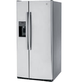 GE 23.0 Cu. Ft. Side-By-Side Refrigerator GSS23GYPFS-Fingerprint Resistant Stainless Steel