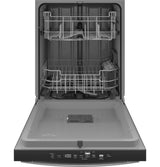 GE TOP CONTROL WITH PLASTIC INTERIOR DISHWASHER WITH SANITIZE CYCLE DRY BOOST GDT550PGRBB-Black