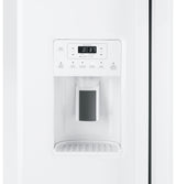 GE 23.0 Cu. Ft. Side-By-Side Refrigerator GSS23GGPWW-White