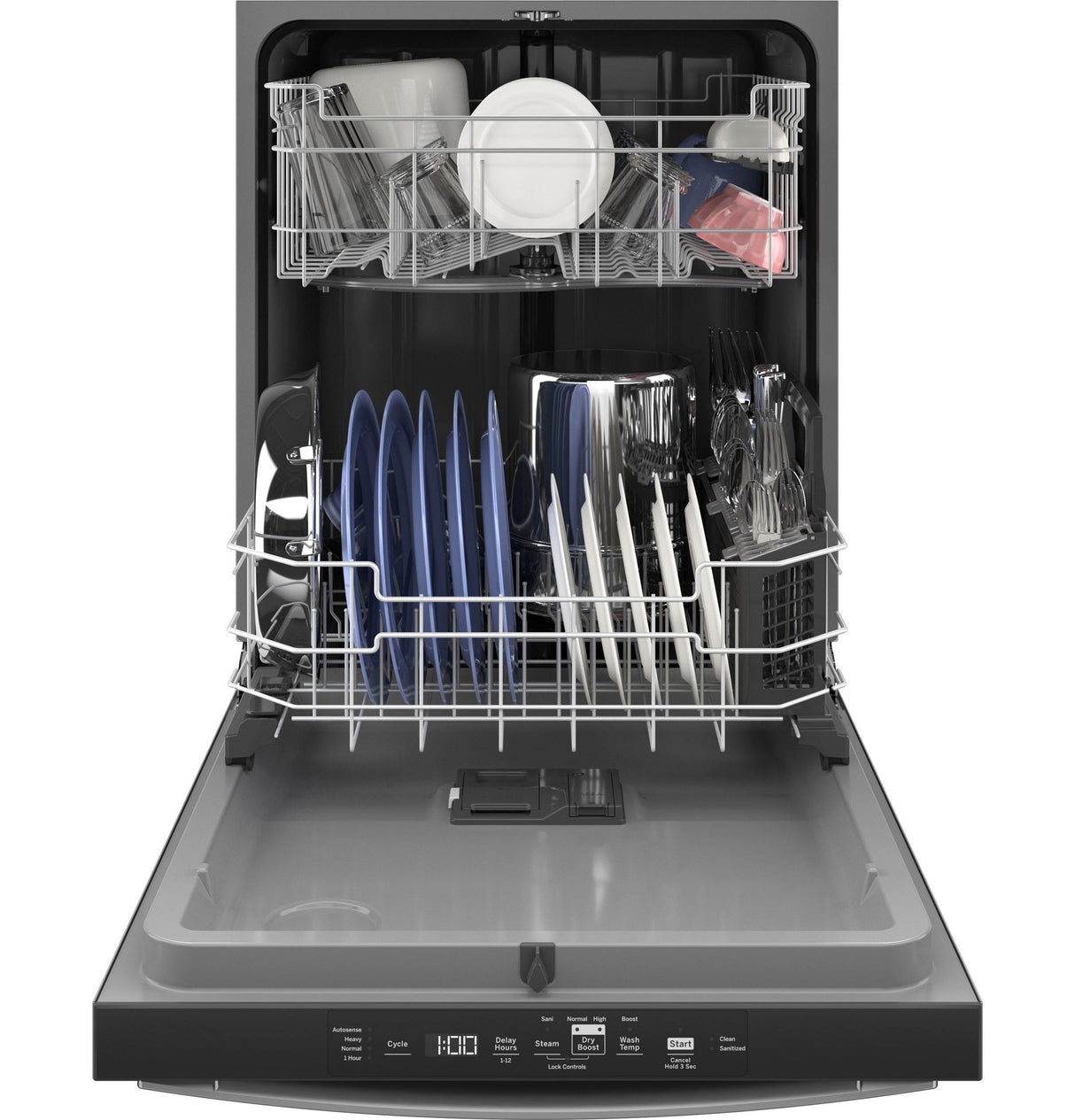 GE ENERGY STAR Top Control with Plastic Interior Dishwasher with Sanitize Cycle & Dry Boost GDT550PYRFS