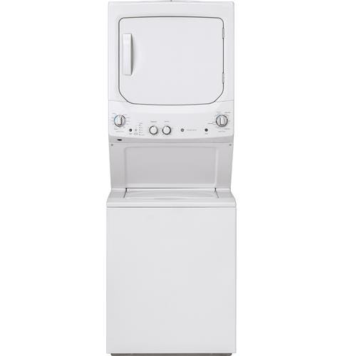 GE Unitized Spacemaker 3.8 DOE cu. ft. Stainless Steel Washer and 5.9 cu. ft. Electric Dryer GUD27ESSMWW