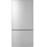 GE ENERGY STAR 17.7 Cu. Ft. Counter-Depth Bottom-Freezer Refrigerator GBE17HYRFS