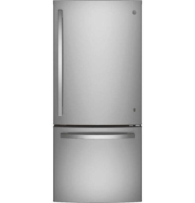 GE ENERGY STAR 21.0 Cu. Ft. Bottom-Freezer Refrigerator GBE21DYKFS