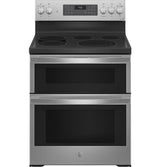 GE Profile 30" Smart Free-Standing Electric Double Oven Convection Range with No Preheat Air Fry PB965YPFS