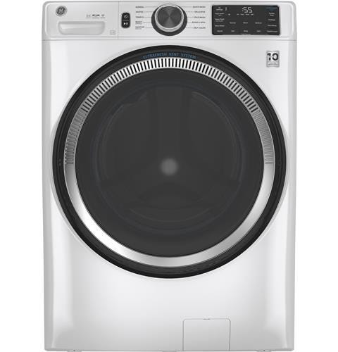 GE 4.8 cu. ft. Capacity Smart Front Load ENERGY STAR Washer with UltraFresh Vent System with OdorBlock and Sanitize w/Oxi GFW550SSNWW