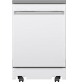 GE 24" Stainless Steel Interior Portable Dishwasher with Sanitize Cycle GPT225SGLWW