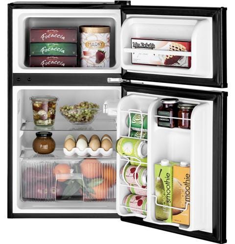 GE® Double-Door Compact Refrigerator GDE03GGKBB