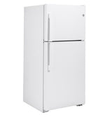 GE ENERGY STAR 19.1 Cu. Ft. Top-Freezer Refrigerator GTE19JTNRWW