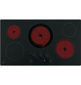 GE 36" Built-In Knob Control Electric Cooktop JP3036DLBB