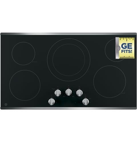 GE® 36" Built-In Knob Control Electric Cooktop JP3036SLSS