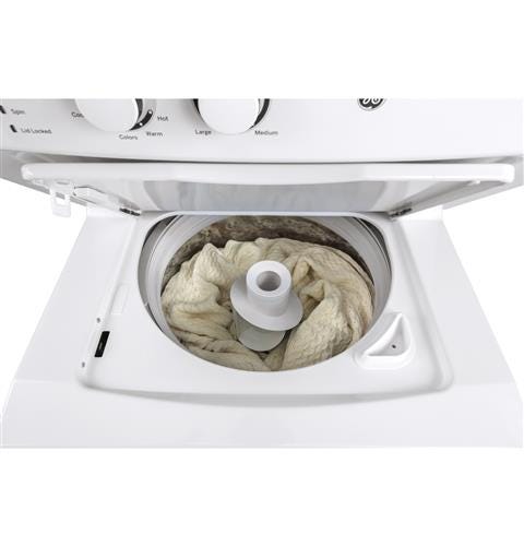 GE Unitized Spacemaker 3.8 DOE cu. ft. Stainless Steel Washer and 5.9 cu. ft. Electric Dryer GUD27ESSMWW