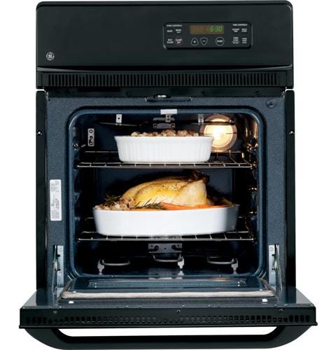 GE 24" Electric Single Self-Cleaning Wall Oven JRP20BJBB