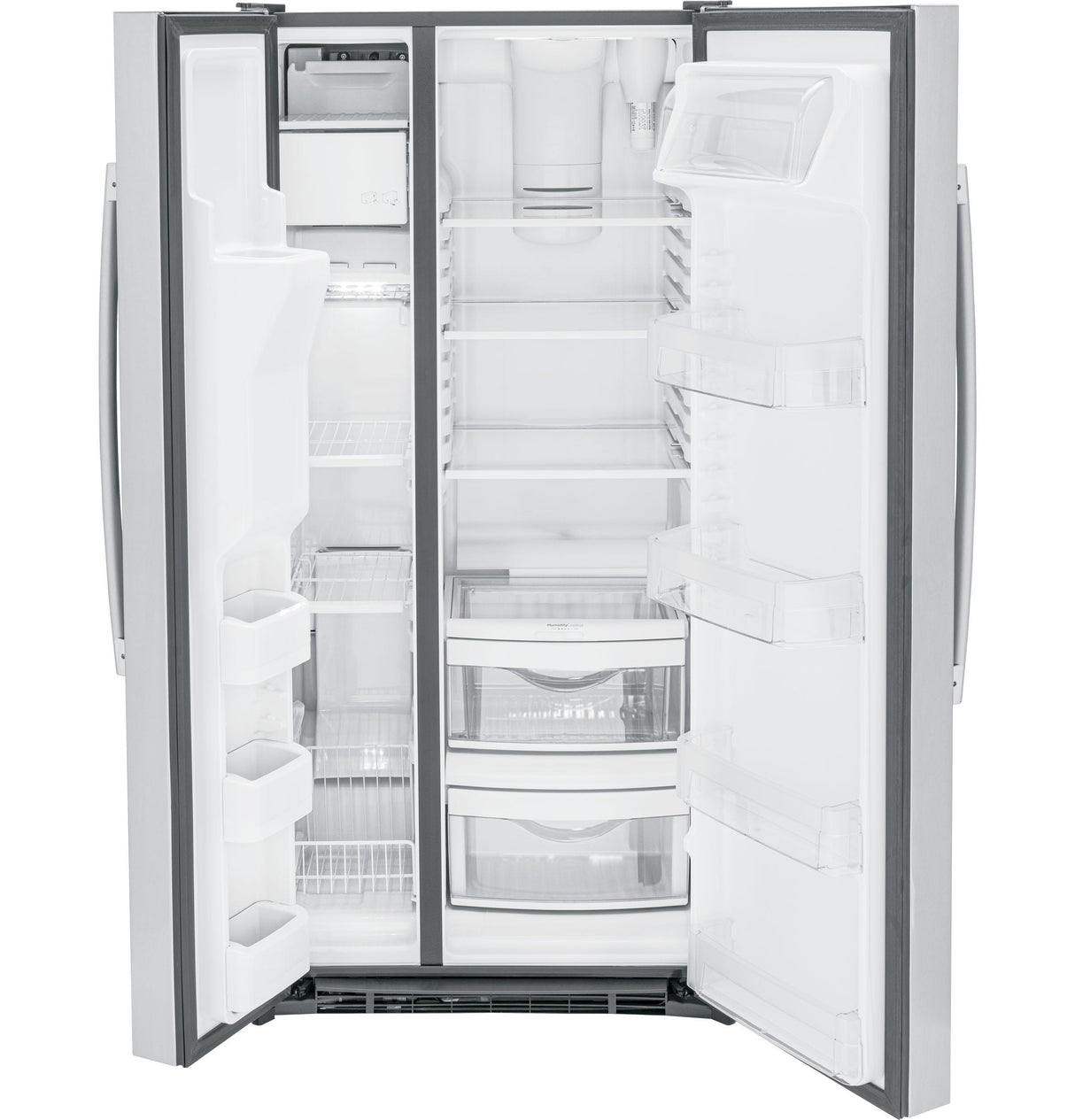 GE ENERGY STAR 23.0 CU. FT. SIDE-BY-SIDE REFRIGERATOR GSE23GYPFS