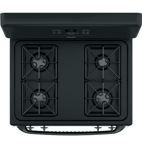 Hotpoint® 30" Free-Standing Standard Clean Gas Range RGBS400DMBB