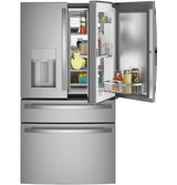 GE Profile 27.9 Cu. Ft. Smart Fingerprint Resistant 4-Door French-Door Refrigerator with Door In Door PVD28BYNFS