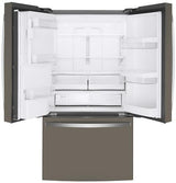 GE ENERGY STAR 22.1 Cu. Ft. Counter-Depth Fingerprint Resistant French-Door Refrigerator GYE22GMNES