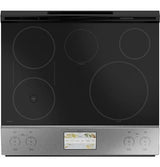 Cafe 30" Smart Slide-In, Front-Control, Induction and Convection Range with In-Oven Camera in Platinum Glass CHS90XM2NS5