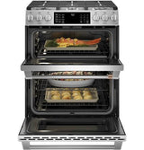 Café 30" Slide-In Front Control Gas Double Oven with Convection Range CGS750P2MS1