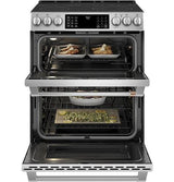 Café™ 30" Slide-In Front Control Radiant and Convection Double Oven Range CES750P2MS1