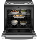 GE 30" Slide-In Electric Convection Double Oven Range JSS86SPSS