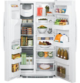 GE® ENERGY STAR® 25.4 Cu. Ft. Side-By-Side Refrigerator GSE25GGHWW