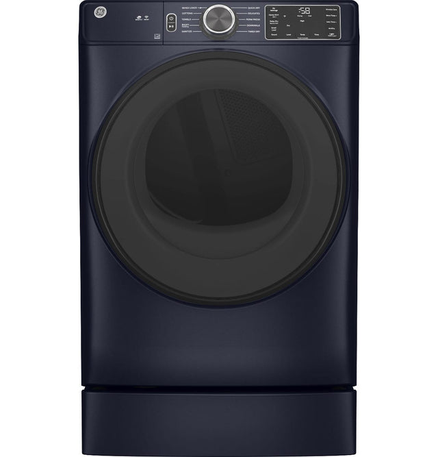 GE 7.8 cu. ft. Capacity Smart Front Load Electric Dryer with Sanitize Cycle GFD55ESPRRS