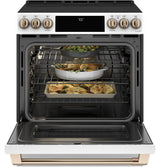 Café 30" Smart Slide-In, Front-Control, Radiant and Convection Range CES700P4MW2