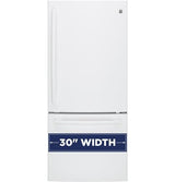 GE Series ENERGY STAR 20.9 Cu. Ft. Bottom Freezer Refrigerator GDE21EGKWW